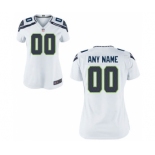 Women Nike Nfl Jerseys Seattle Seahawks Customized White Jersey