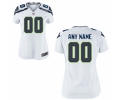 Women Nike Nfl Jerseys Seattle Seahawks Customized White Jersey