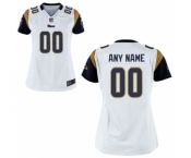 Women Nike Nfl Jerseys St. Louis Rams Customized White Jersey