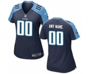 Women Nike Nfl Jerseys Tennessee Titans Customized Blue Jersey