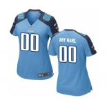 Women Nike Nfl Jerseys Tennessee Titans Customized Lt.Blue Jersey