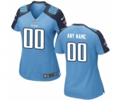 Women Nike Nfl Jerseys Tennessee Titans Customized Lt.Blue Jersey