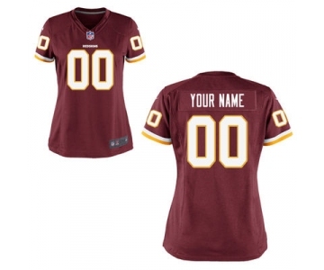 Women Nike Nfl Jerseys Washington Redskins Customized Red Jersey