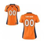 Women Nike nfl Jerseys Denver Broncos Customized Orange Jersey