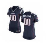 Women Nike nfl jerseys New England Patriots Customized Blue Jersey