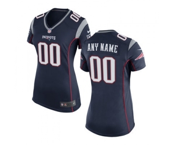 Women Nike nfl jerseys New England Patriots Customized Blue Jersey