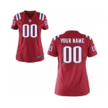 Women Nike nfl jerseys New England Patriots Customized Red Jersey