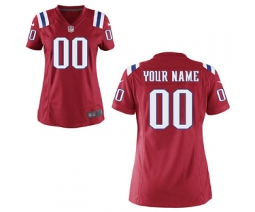 Women Nike nfl jerseys New England Patriots Customized Red Jersey