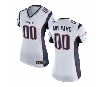 Women Nike nfl jerseys New England Patriots Customized White Jersey