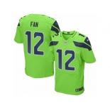 Men Nike Seattle Seahawks 12th Fan Elite Green Rush NFL Jerseys