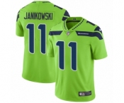 Men's Nike Seattle Seahawks #11 Sebastian Janikowski Elite Green Rush Vapor Untouchable NFL Jersey