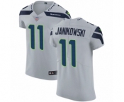 Men's Nike Seattle Seahawks #11 Sebastian Janikowski Grey Alternate Vapor Untouchable Elite Player NFL Jersey