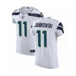 Men's Nike Seattle Seahawks #11 Sebastian Janikowski White Vapor Untouchable Elite Player NFL Jersey