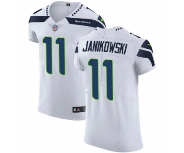 Men's Nike Seattle Seahawks #11 Sebastian Janikowski White Vapor Untouchable Elite Player NFL Jersey