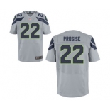 Men's Nike Seattle Seahawks #22 C.J. Prosise Elite Grey Alternate NFL Jersey