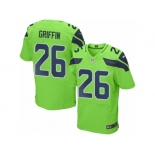 Men's Nike Seattle Seahawks #26 Shaquill Griffin Elite Green Rush NFL Jersey