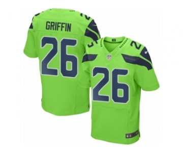 Men's Nike Seattle Seahawks #26 Shaquill Griffin Elite Green Rush NFL Jersey