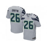 Men's Nike Seattle Seahawks #26 Shaquill Griffin Elite Grey Alternate NFL Jersey