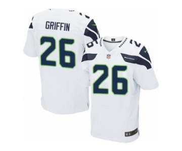 Men's Nike Seattle Seahawks #26 Shaquill Griffin Elite White NFL Jersey