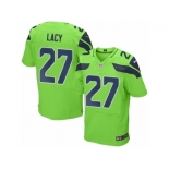 Men's Nike Seattle Seahawks #27 Eddie Lacy Elite Green Rush NFL Jersey