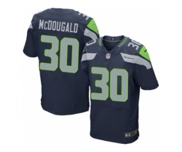 Men's Nike Seattle Seahawks #30 Bradley McDougald Elite Steel Blue Team Color NFL Jersey