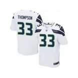 Men's Nike Seattle Seahawks #33 Tedric Thompson Elite White NFL Jersey