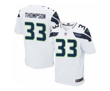 Men's Nike Seattle Seahawks #33 Tedric Thompson Elite White NFL Jersey