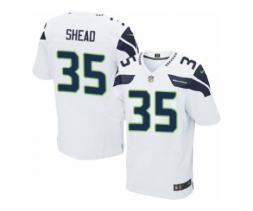 Men's Nike Seattle Seahawks #35 DeShawn Shead Elite White NFL Jersey