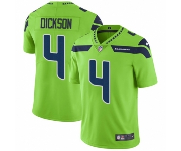 Men's Nike Seattle Seahawks #4 Michael Dickson Elite Green Rush Vapor Untouchable NFL Jersey