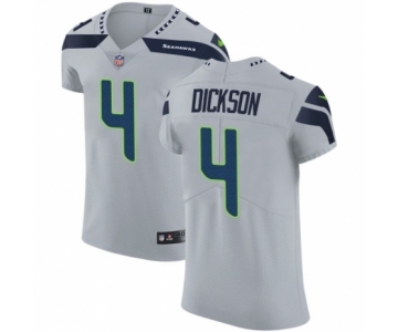 Men's Nike Seattle Seahawks #4 Michael Dickson Grey Alternate Vapor Untouchable Elite Player NFL Jersey