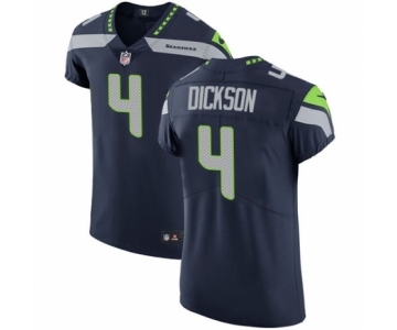 Men's Nike Seattle Seahawks #4 Michael Dickson Navy Blue Team Color Vapor Untouchable Elite Player NFL Jersey