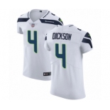 Men's Nike Seattle Seahawks #4 Michael Dickson White Vapor Untouchable Elite Player NFL Jersey