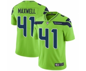 Men's Nike Seattle Seahawks #41 Byron Maxwell Elite Green Rush Vapor Untouchable NFL Jersey