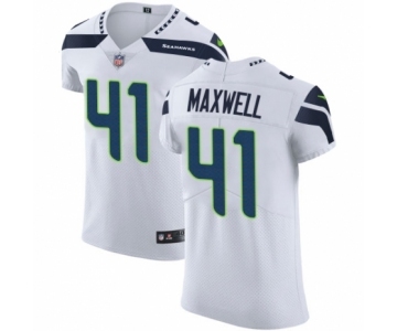 Men's Nike Seattle Seahawks #41 Byron Maxwell White Vapor Untouchable Elite Player NFL Jersey