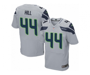 Men's Nike Seattle Seahawks #44 Delano Hill Elite Grey Alternate NFL Jersey