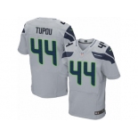 Men's Nike Seattle Seahawks #44 Tani Tupou Elite Grey Alternate NFL Jersey