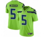 Men's Nike Seattle Seahawks #5 Alex McGough Elite Green Rush Vapor Untouchable NFL Jersey