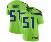 Men's Nike Seattle Seahawks #51 Barkevious Mingo Elite Green Rush Vapor Untouchable NFL Jersey