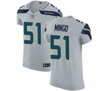 Men's Nike Seattle Seahawks #51 Barkevious Mingo Grey Alternate Vapor Untouchable Elite Player NFL Jersey