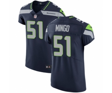 Men's Nike Seattle Seahawks #51 Barkevious Mingo Navy Blue Team Color Vapor Untouchable Elite Player NFL Jersey