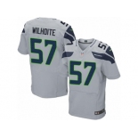 Men's Nike Seattle Seahawks #57 Michael Wilhoite Elite Grey Alternate NFL Jersey