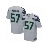 Men's Nike Seattle Seahawks #57 Mike Morgan Elite Grey Alternate NFL Jersey