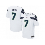 Men's Nike Seattle Seahawks #7 Blair Walsh Elite White NFL Jersey