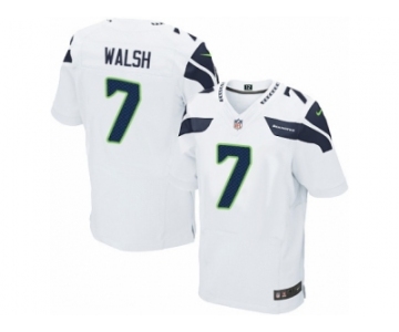 Men's Nike Seattle Seahawks #7 Blair Walsh Elite White NFL Jersey