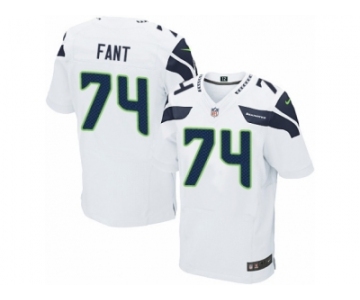 Men's Nike Seattle Seahawks #74 George Fant Elite White NFL Jersey