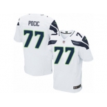 Men's Nike Seattle Seahawks #77 Ethan Pocic Elite White NFL Jersey