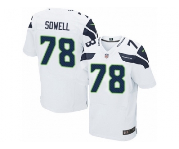 Men's Nike Seattle Seahawks #78 Bradley Sowell Elite White NFL Jersey