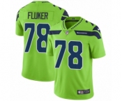 Men's Nike Seattle Seahawks #78 D.J. Fluker Elite Green Rush Vapor Untouchable NFL Jersey