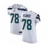 Men's Nike Seattle Seahawks #78 D.J. Fluker White Vapor Untouchable Elite Player NFL Jersey