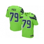 Men's Nike Seattle Seahawks #79 Ethan Pocic Elite Green Rush NFL Jersey